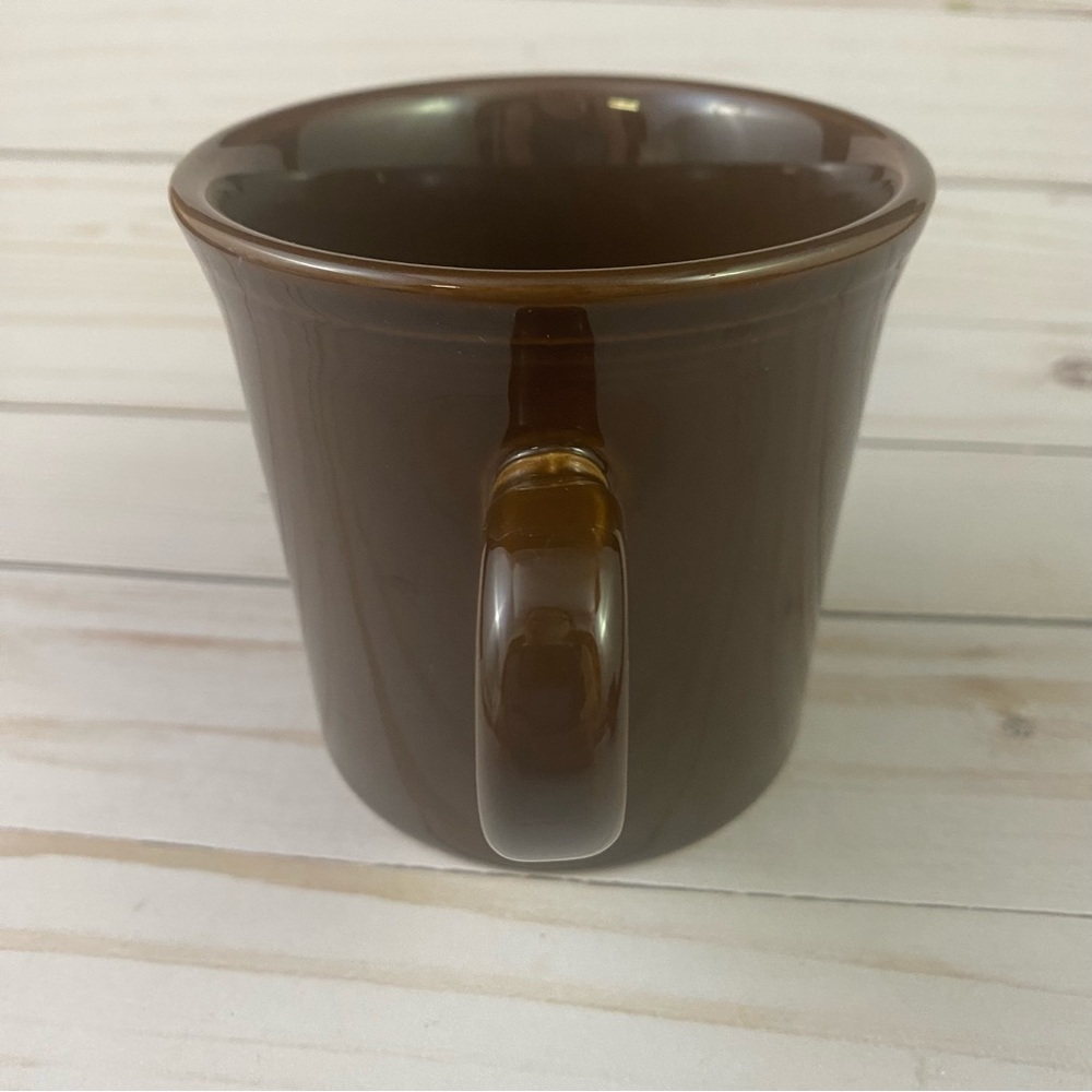 Fiestaware Chocolate Ring Handle Coffee Tea Mug Fiesta Brown - Picture 3 of 6